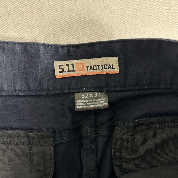 5.11 Tactical Mens Cargo Pants Ripstop Cotton Blend Blue Size 32x30 Workwear - Picture 7 of 9